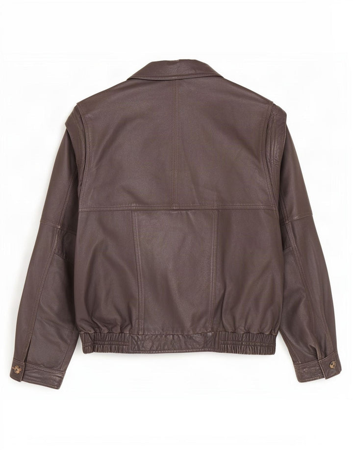 Vintage Mens Leather Jacket UK 42 XL Brown