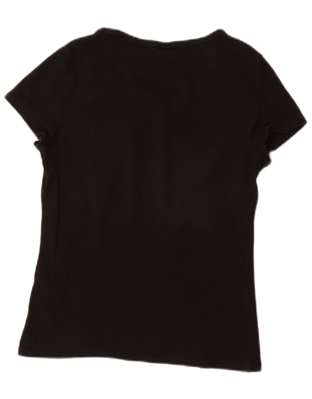 Levi's Womens T-Shirt Top UK 12 Medium Black Cotton