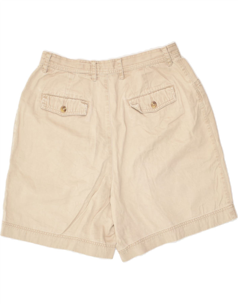 EDDIE BAUER Womens Casual Shorts UK 14 Large Beige Cotton | Vintage Eddie Bauer | Thrift | Second-Hand Eddie Bauer | Used Clothing | Messina Hembry 