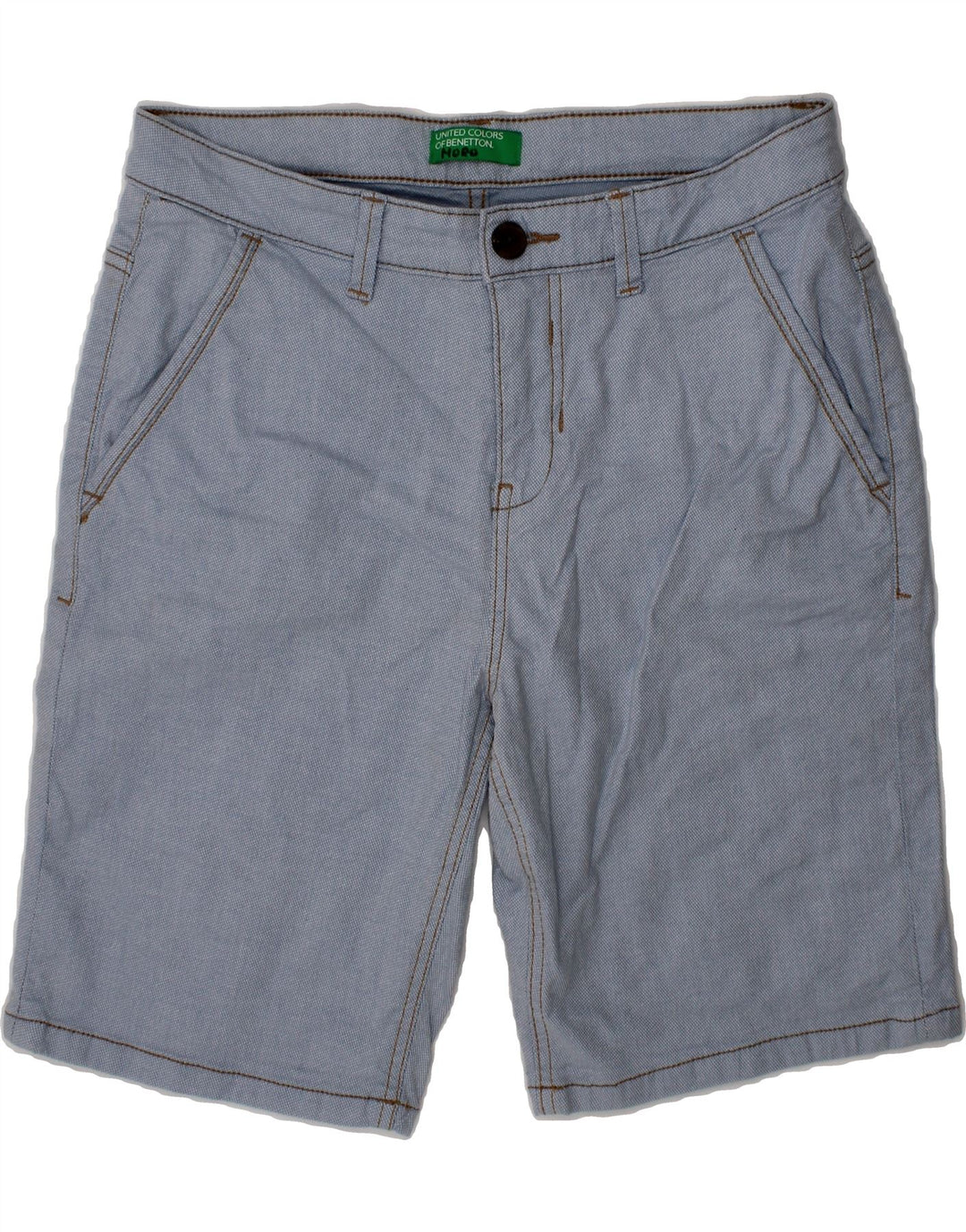 BENETTON Boys Chino Shorts 13-14 Years W28  Blue Vintage Benetton and Second-Hand Benetton from Messina Hembry 