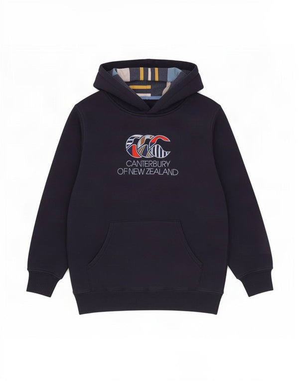 Canterbury Boys Graphic Hoodie Jumper 9-10 Years Navy Blue Cotton