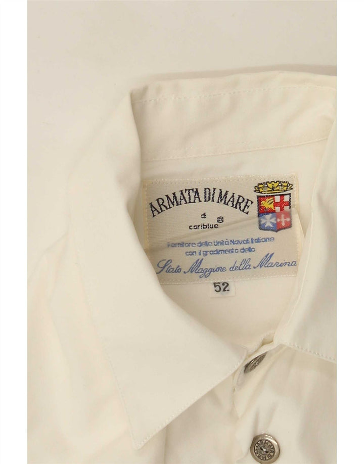 Armata Di Mare Mens Graphic Short Sleeve Shirt IT 52 Large White