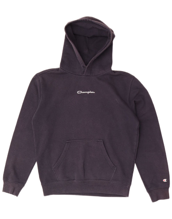 Champion Mens Hoodie Jumper Small Navy Blue