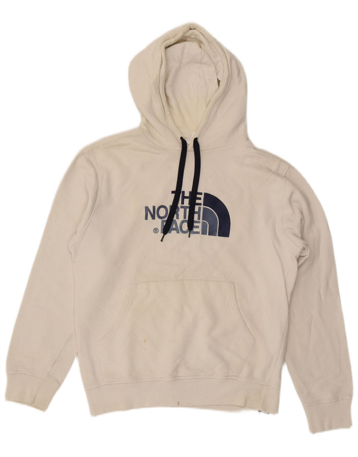 The North Face Mens Graphic Hoodie Jumper Medium White Cotton