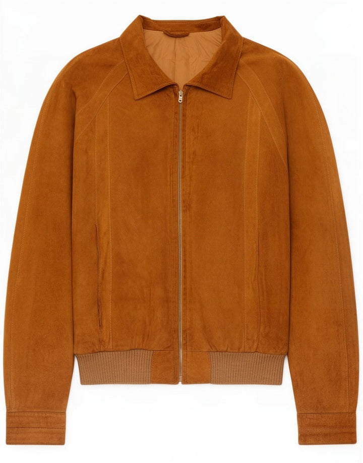 Vintage Womens Bomber Jacket IT 52 XL Brown