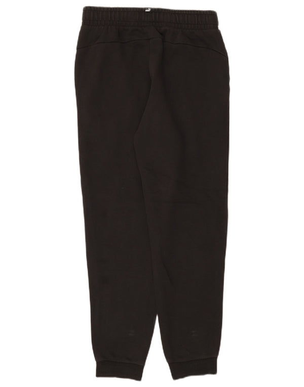 Puma Girls Tracksuit Trousers Joggers 13-14 Years Black Cotton