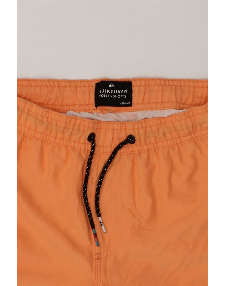 QUIKSILVER Boys Sport Shorts 11-12 Years Medium  Orange Polyester | Vintage Quiksilver | Thrift | Second-Hand Quiksilver | Used Clothing | Messina Hembry 