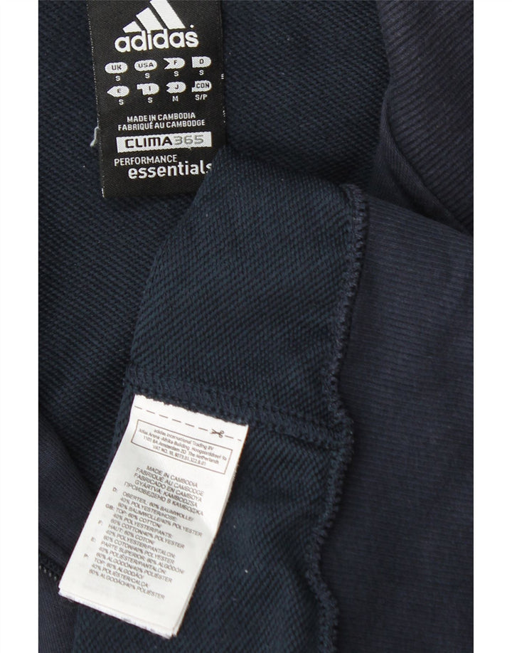 Adidas Mens Clima 365 Tracksuit Top Jacket Small Navy Blue Cotton