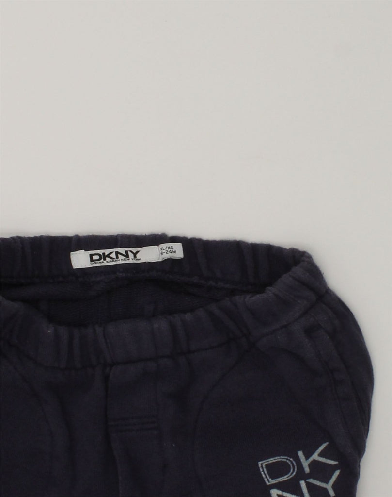 DKNY Baby Boys Tracksuit Trousers 18-24 Months XL Navy Blue Cotton | Vintage Dkny | Thrift | Second-Hand Dkny | Used Clothing | Messina Hembry 