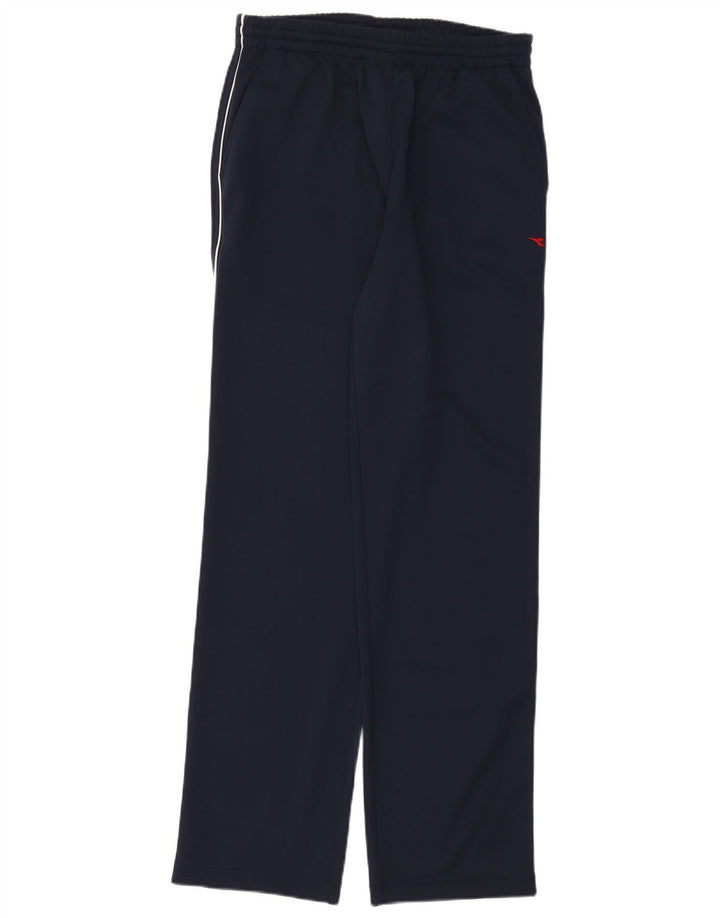 Diadora Womens Tracksuit Trousers UK 16 Large Navy Blue Polyester