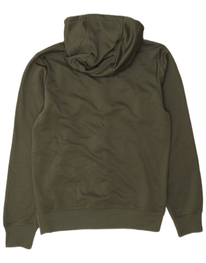Nike Mens Zip Hoodie Sweater Small Green Polyester