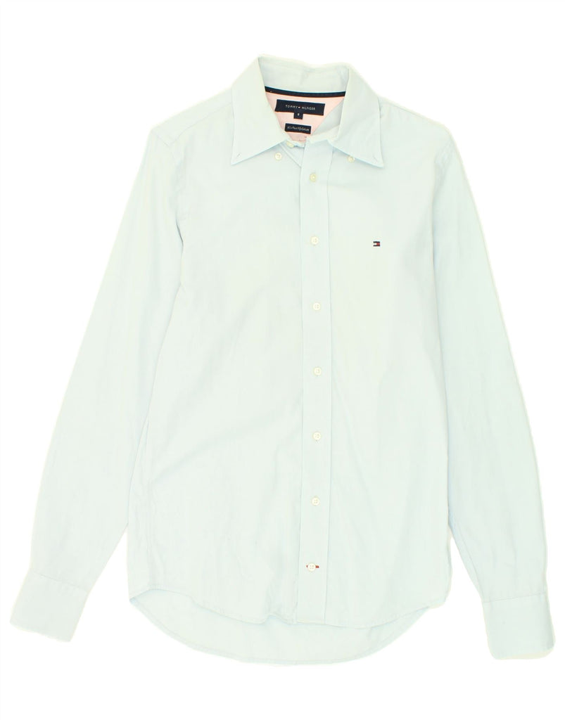 TOMMY HILFIGER Mens Shirt Small Blue Vintage Tommy Hilfiger and Second-Hand Tommy Hilfiger from Messina Hembry 