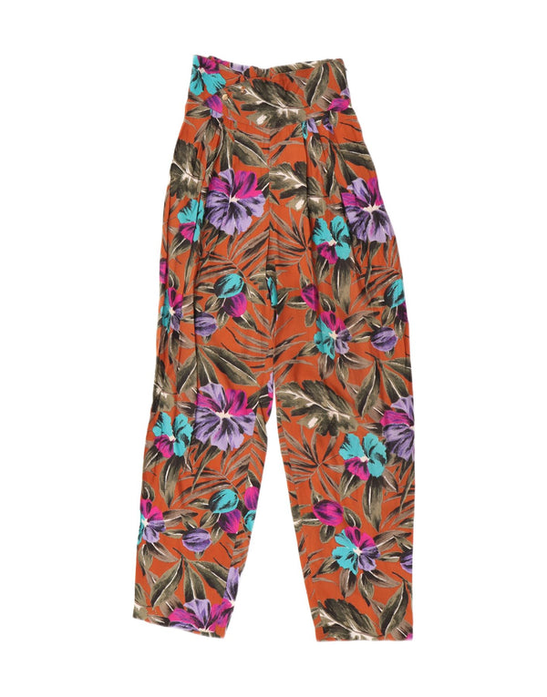 Vintage Womens Harem Trousers W25 L29 Multicoloured Floral