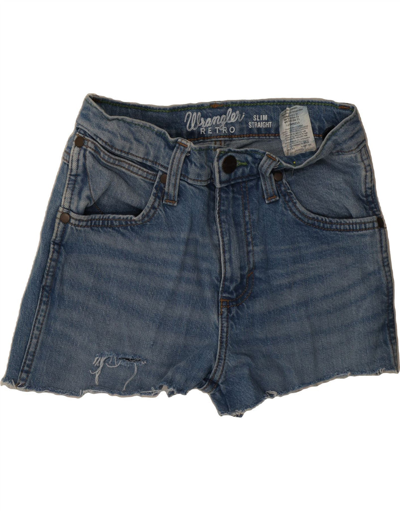 WRANGLER Girls Denim Skirt 11-12 Years W24 Blue Cotton Vintage Wrangler and Second-Hand Wrangler from Messina Hembry 