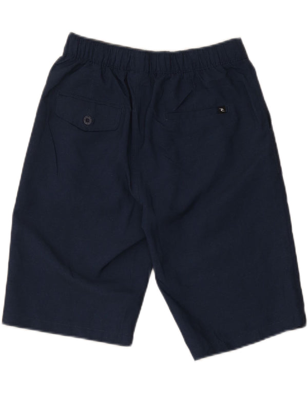 Rip Curl Boys Chino Shorts 13-14 Years Large W28 Navy Blue Polyester