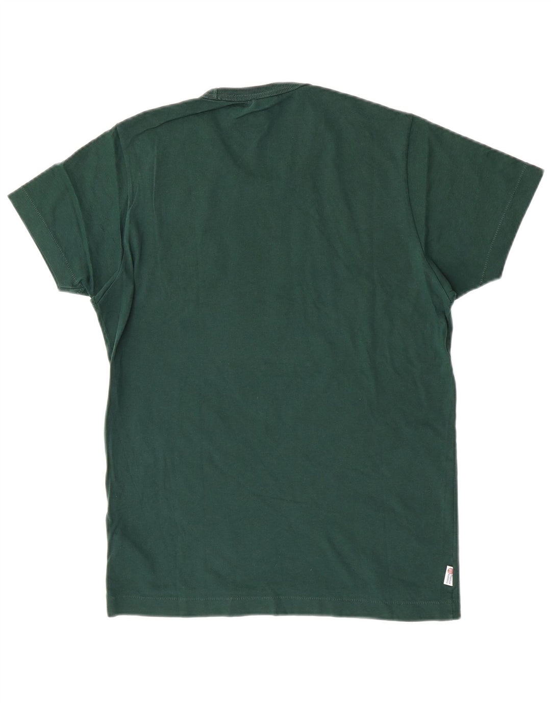 Franklin Marshall Mens Graphic T-Shirt Top Small Green Cotton