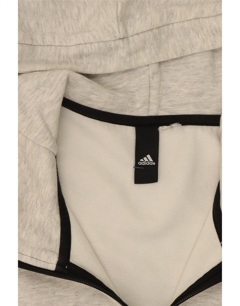ADIDAS Mens Zip Hoodie Sweater XL Grey Vintage Adidas and Second-Hand Adidas from Messina Hembry 