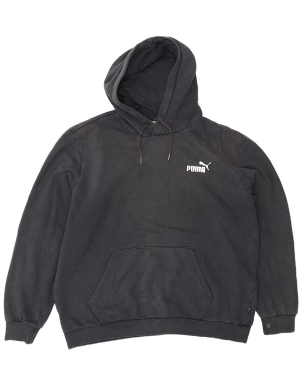 Puma Mens Hoodie Jumper XL Black Cotton