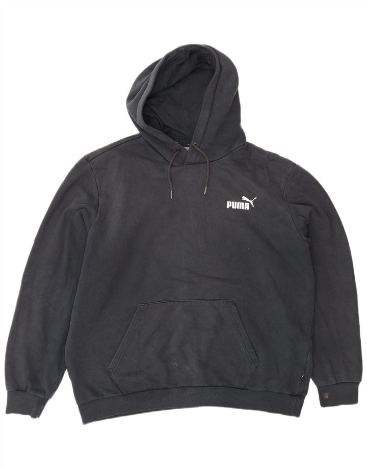 Puma Mens Hoodie Jumper XL Black Cotton
