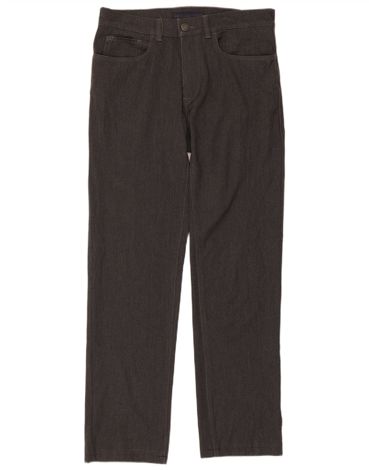Trussardi Mens Straight Casual Trousers W32 L29 Grey