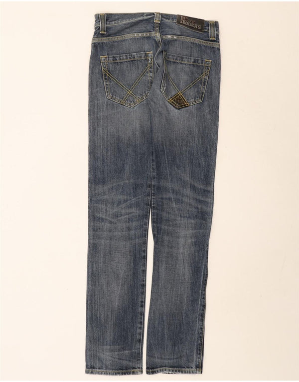 Roy Rogers Mens Distressed Straight Jeans W30 L35 Blue Cotton