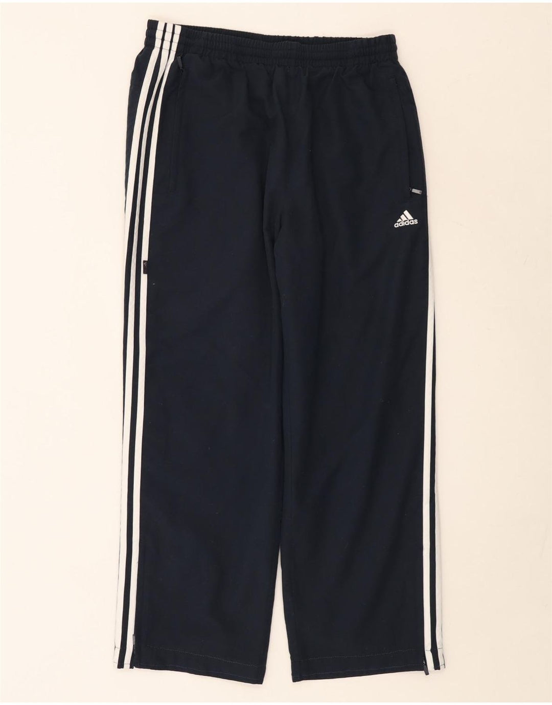 Adidas Mens Tracksuit Trousers Medium  Navy Blue Polyester