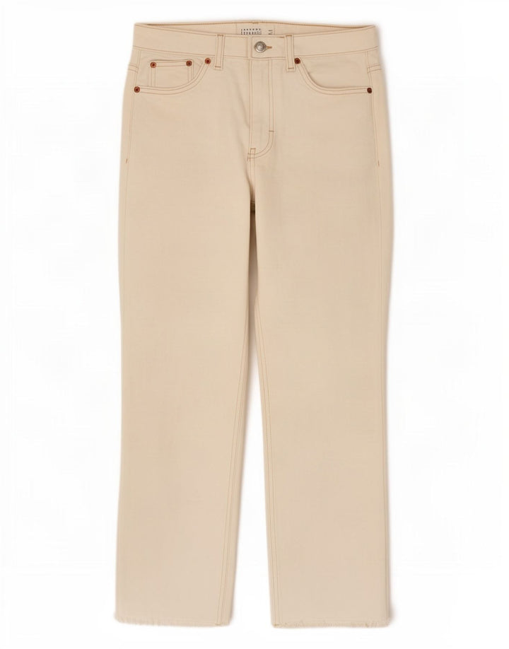 Topshop Womens Straight Jeans W30 L26 White Cotton