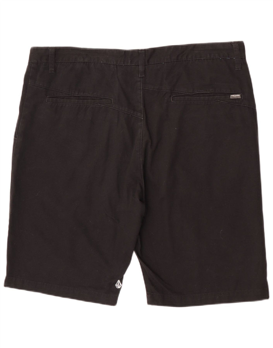 Volcom Mens Chino Shorts W38 XL Black Cotton