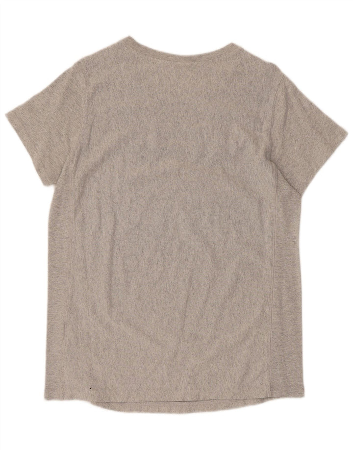 Champion Mens Graphic T-Shirt Top Large Grey Cotton
