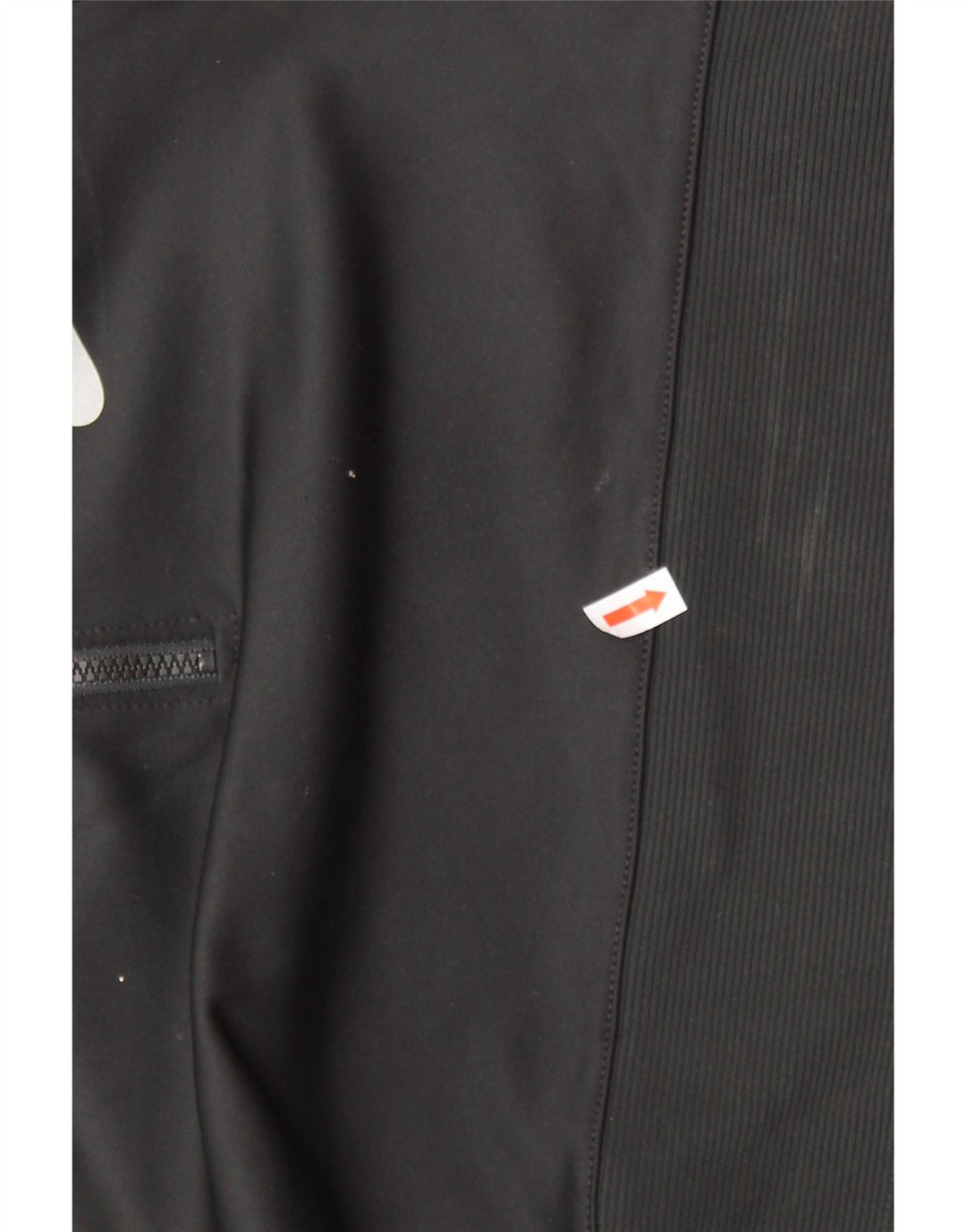 NIKE Womens Crop Zip Neck Sweatshirt Jumper UK 4 XS Black Polyester