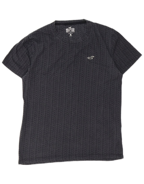 Hollister Mens T-Shirt Top Small Navy Blue Cotton