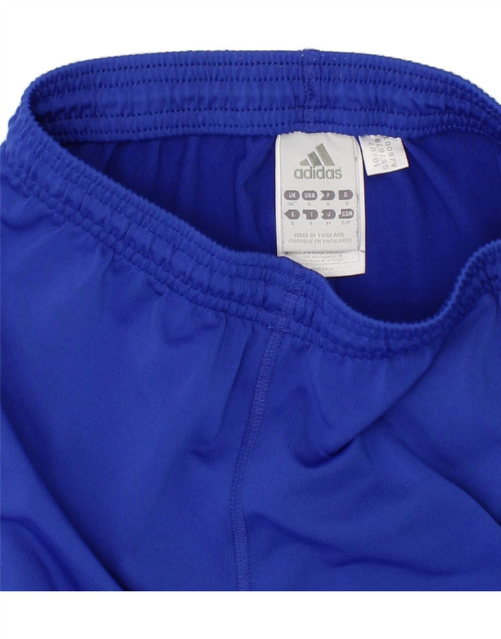 ADIDAS Boys Sport Shorts 13-14 Years Blue Polyester Vintage Adidas and Second-Hand Adidas from Messina Hembry 