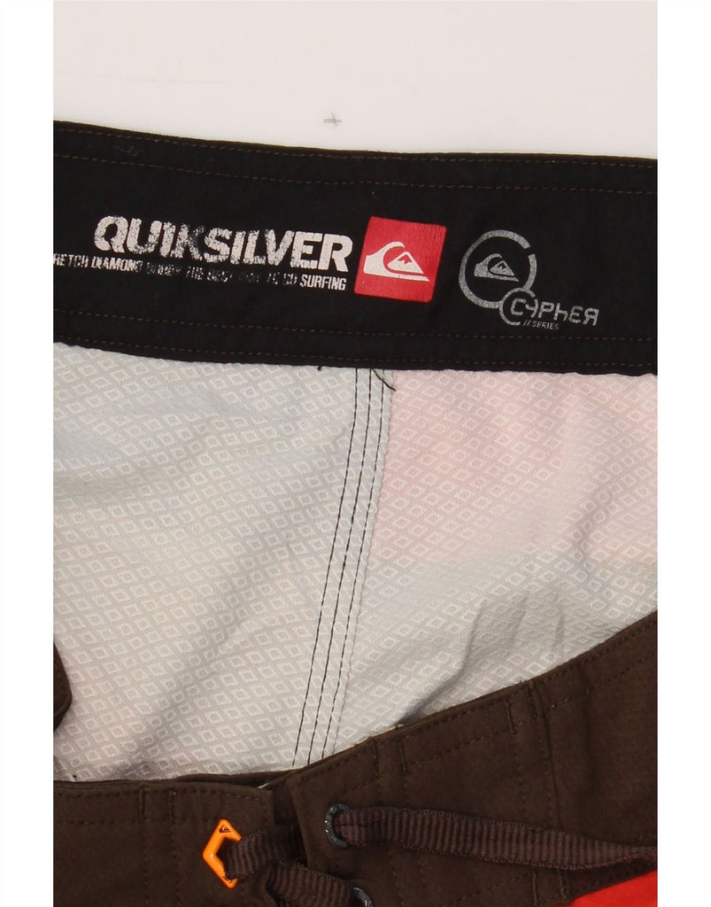 QUIKSILVER Mens Swimwear Medium  Multicoloured Colourblock Vintage Quiksilver and Second-Hand Quiksilver from Messina Hembry 