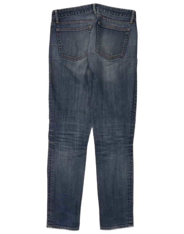 Gap Womens Distressed Regular Skinny Jeans W27 L32 Blue Cotton