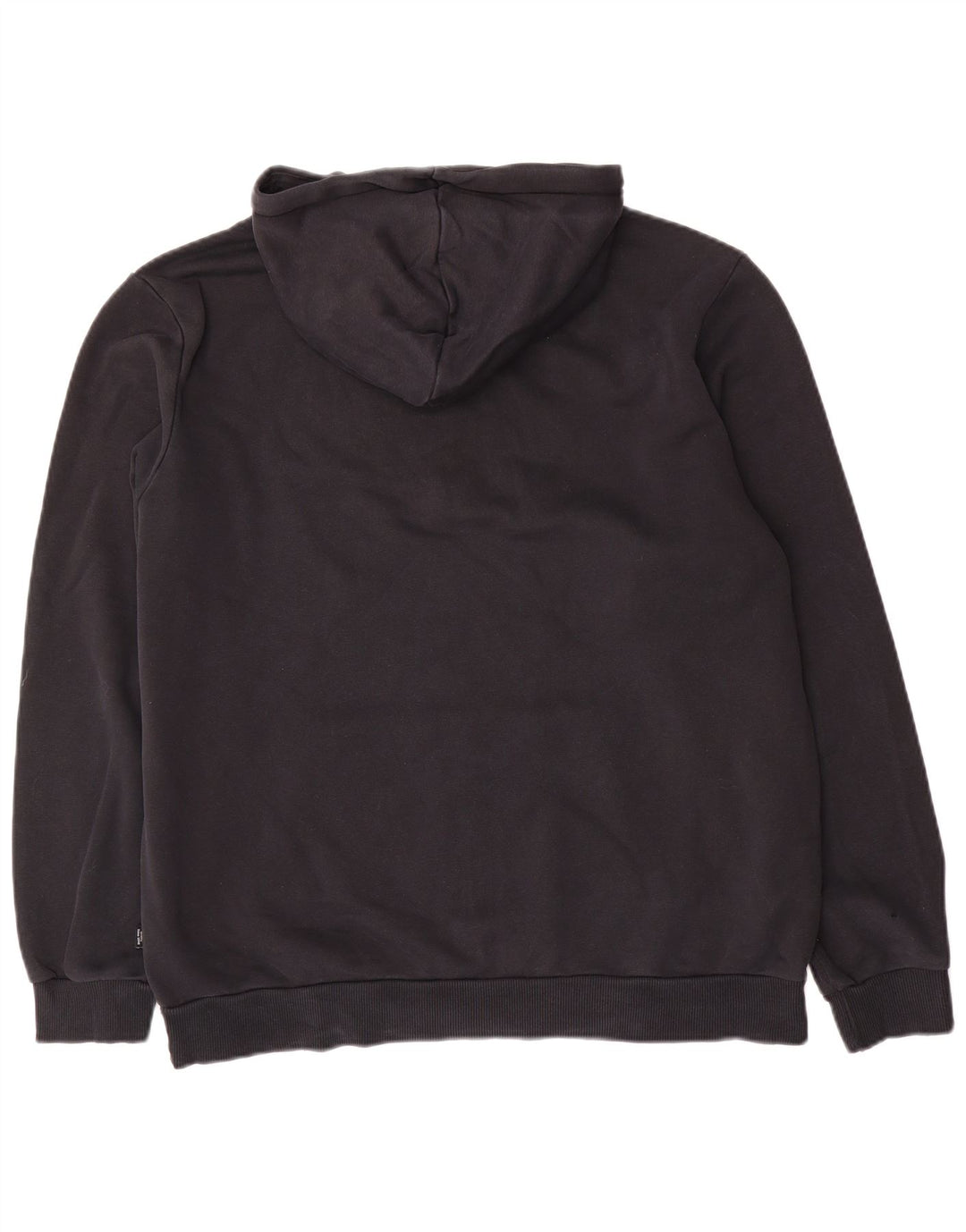 Puma Mens Graphic Hoodie Jumper Large Black Cotton