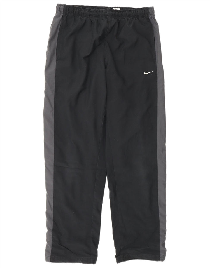 Nike Mens Tracksuit Trousers Medium Black Colourblock Polyester