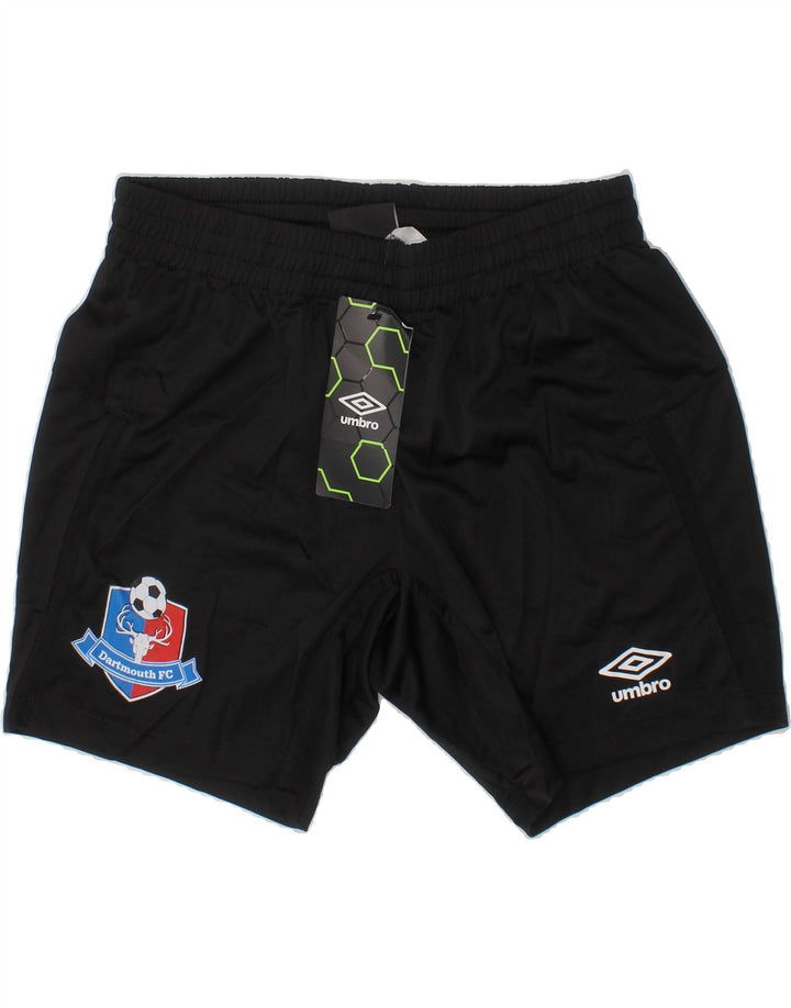 UMBRO Boys Dartmouth Sport Shorts 9-10 Years Medium Black Polyester Vintage Umbro and Second-Hand Umbro from Messina Hembry 