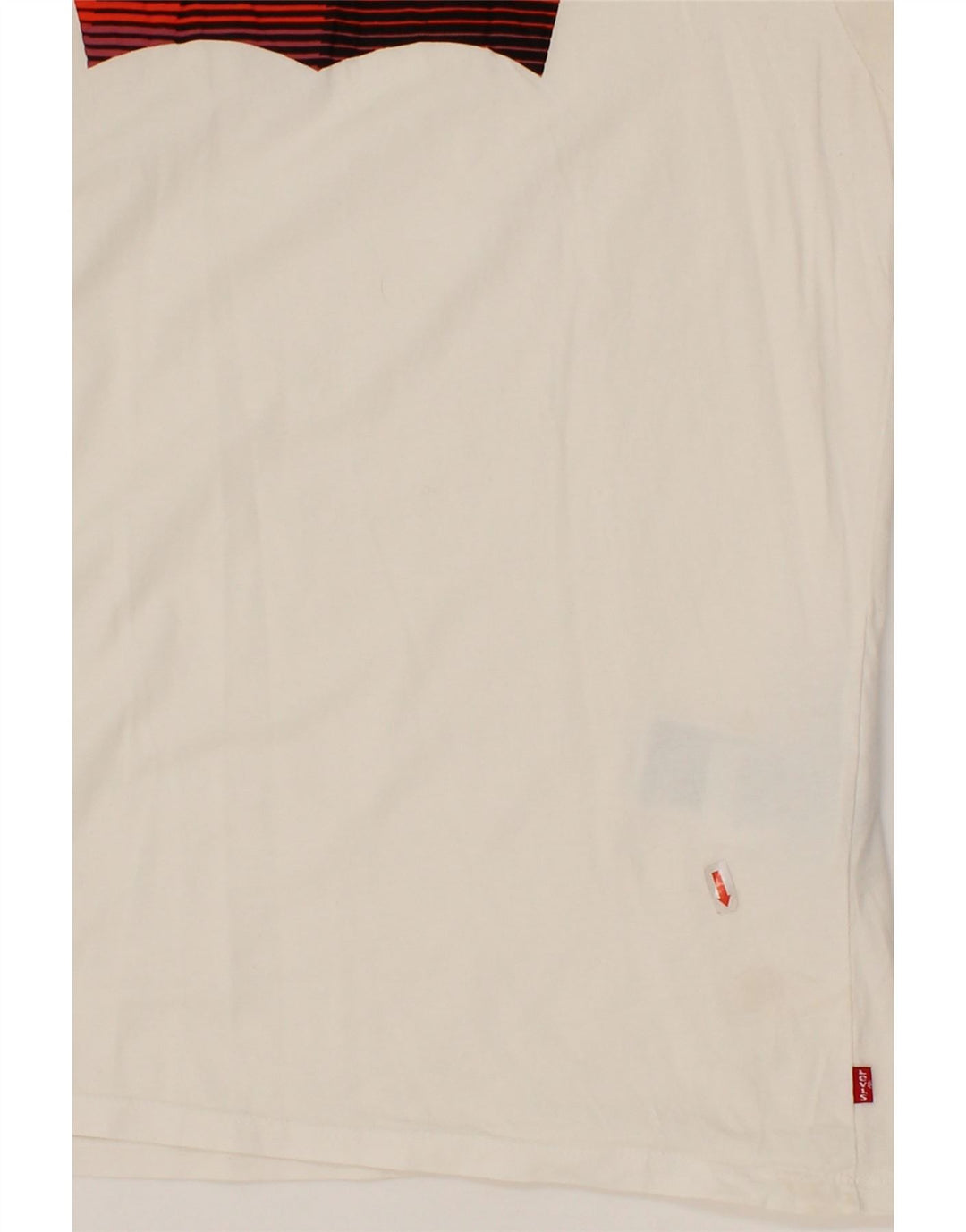 LEVI'S Mens Graphic T-Shirt Top Medium White Cotton Vintage Levi's and Second-Hand Levi's from Messina Hembry 