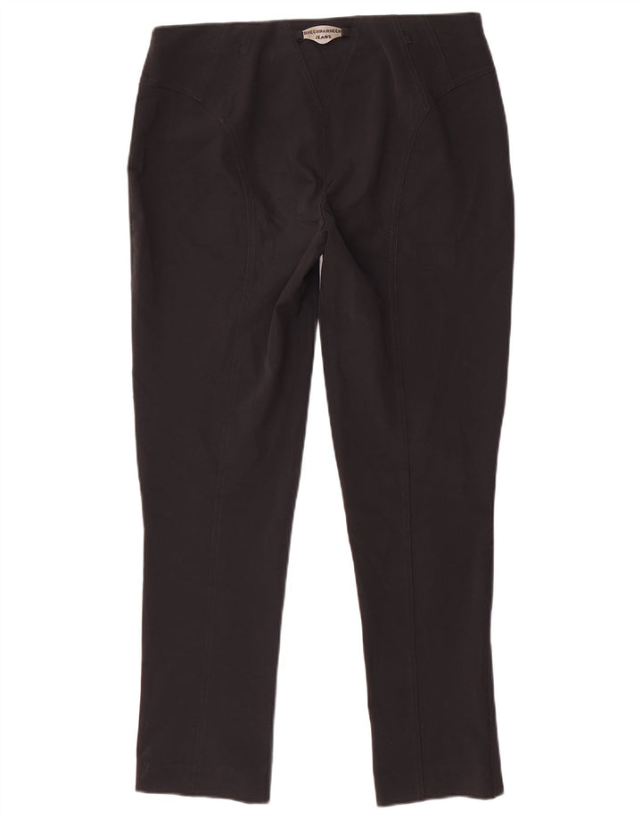 ROCCOBAROCCO Womens Slim Casual Trousers W34 L29 Black