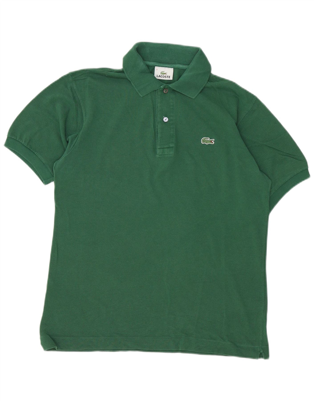 Lacoste Mens Polo Shirt Size 3 Small Green Cotton