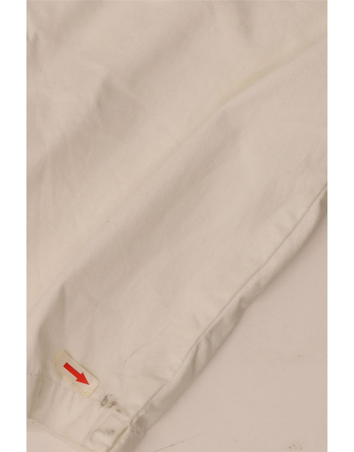 Lee Womens Mid Rise Regular Fit Casual Shorts US 10 Large W34 White Cotton