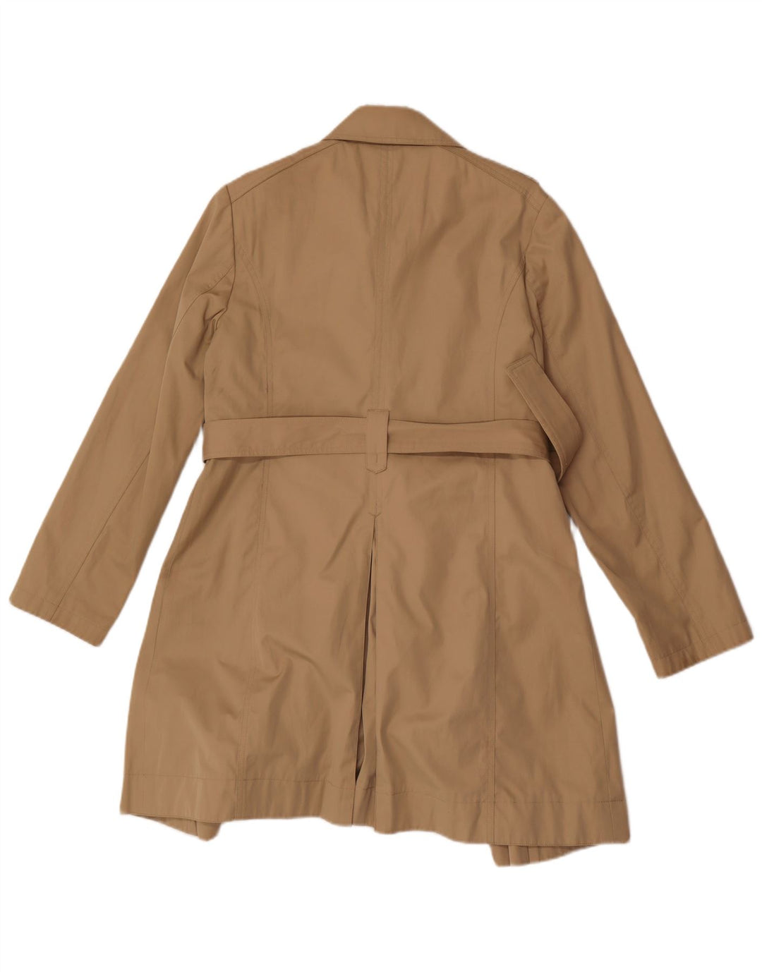 Michael Kors Womens Trench Coat UK 10 Small Beige Cotton