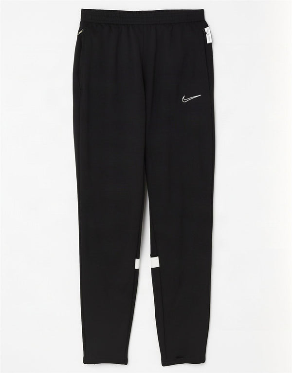 Nike Boys Dri Fit Tracksuit Trousers 13-14 Years XL Black Colourblock
