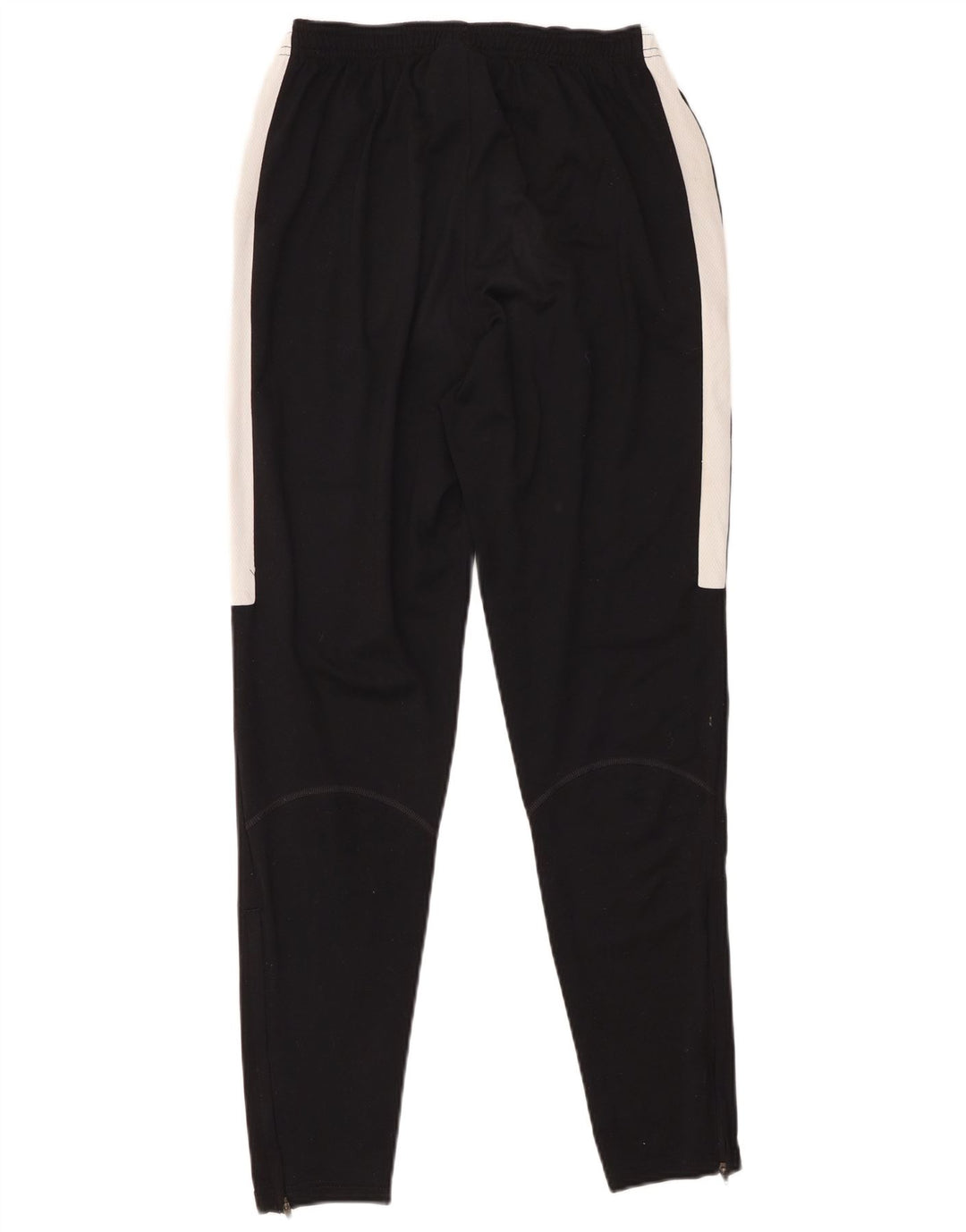 NIKE Mens Dri Fit Tracksuit Trousers Small Black Colourblock Polyester