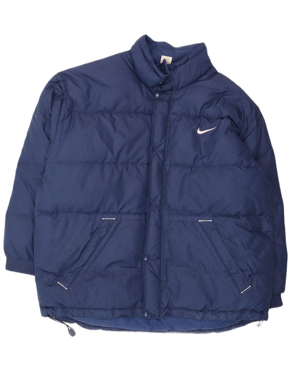 Nike Mens Padded Jacket UK 44 2XL Navy Blue Polyester