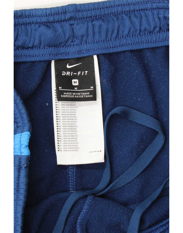Nike Mens Dri Fit Tracksuit Trousers Medium  Blue Colourblock Polyester