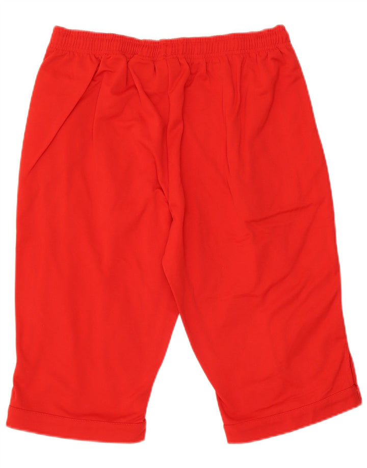 Diadora Mens Bermuda Sport Shorts Large Red Colourblock Polyester