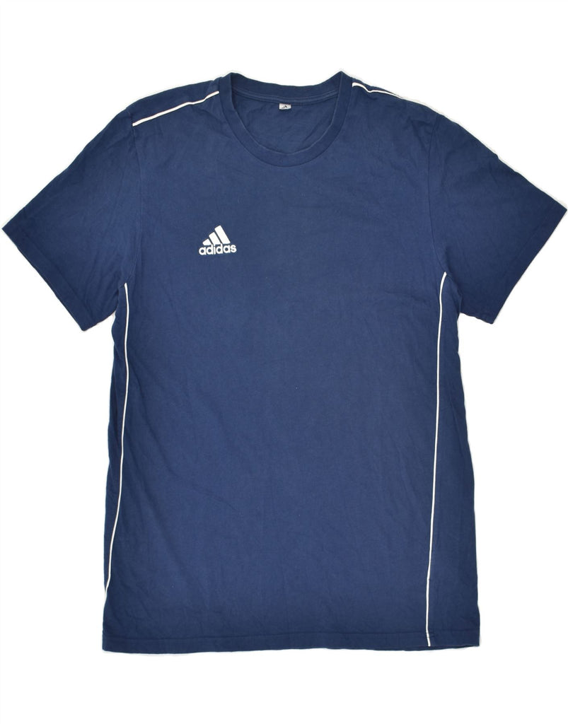 ADIDAS Mens T-Shirt Top Medium Navy Blue | Vintage Adidas | Thrift | Second-Hand Adidas | Used Clothing | Messina Hembry 