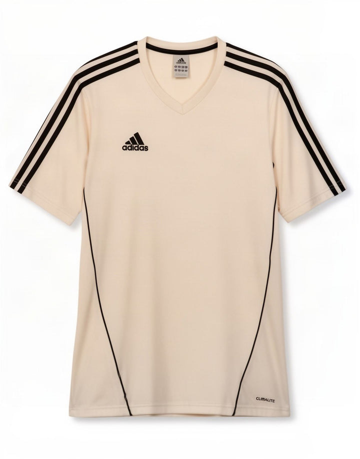 Adidas Mens Climalite T-Shirt Top Medium White Polyester
