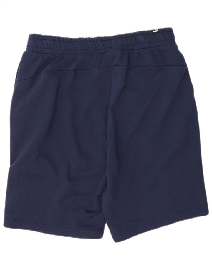 Puma Mens Sport Shorts Large Navy Blue Cotton